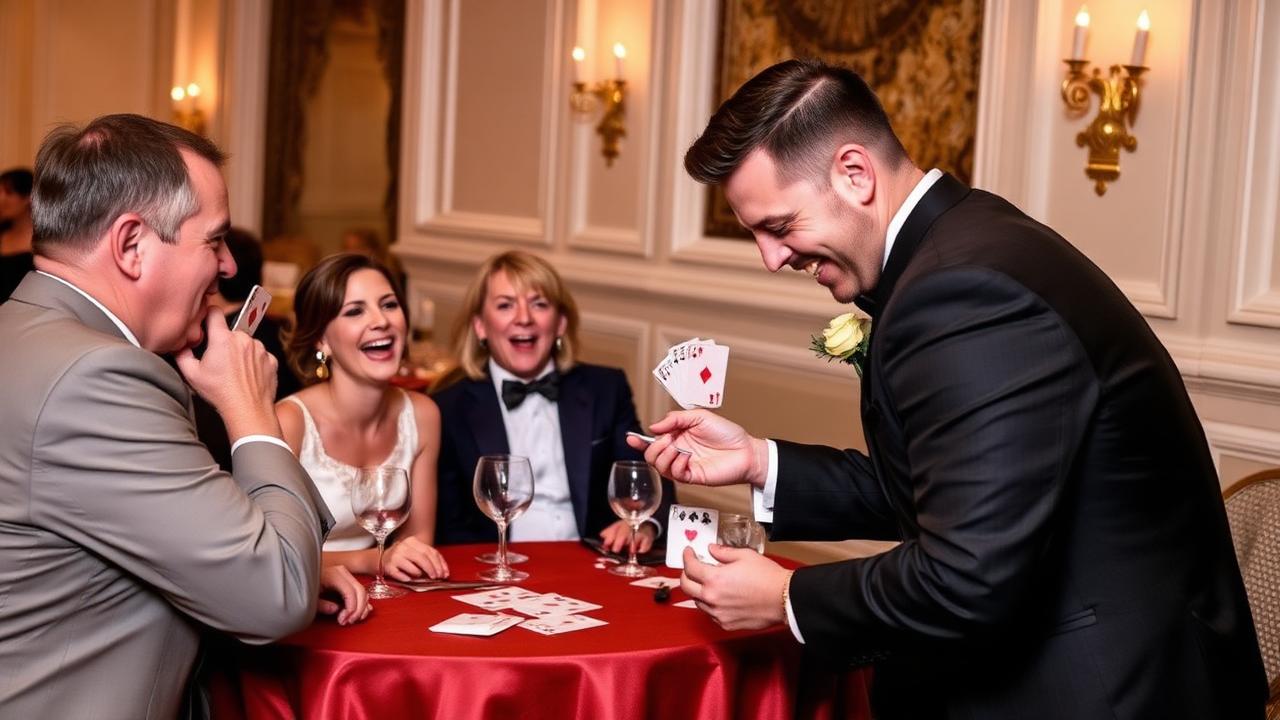 Magicien de mariage : close-up ou spectacle sur scène ?