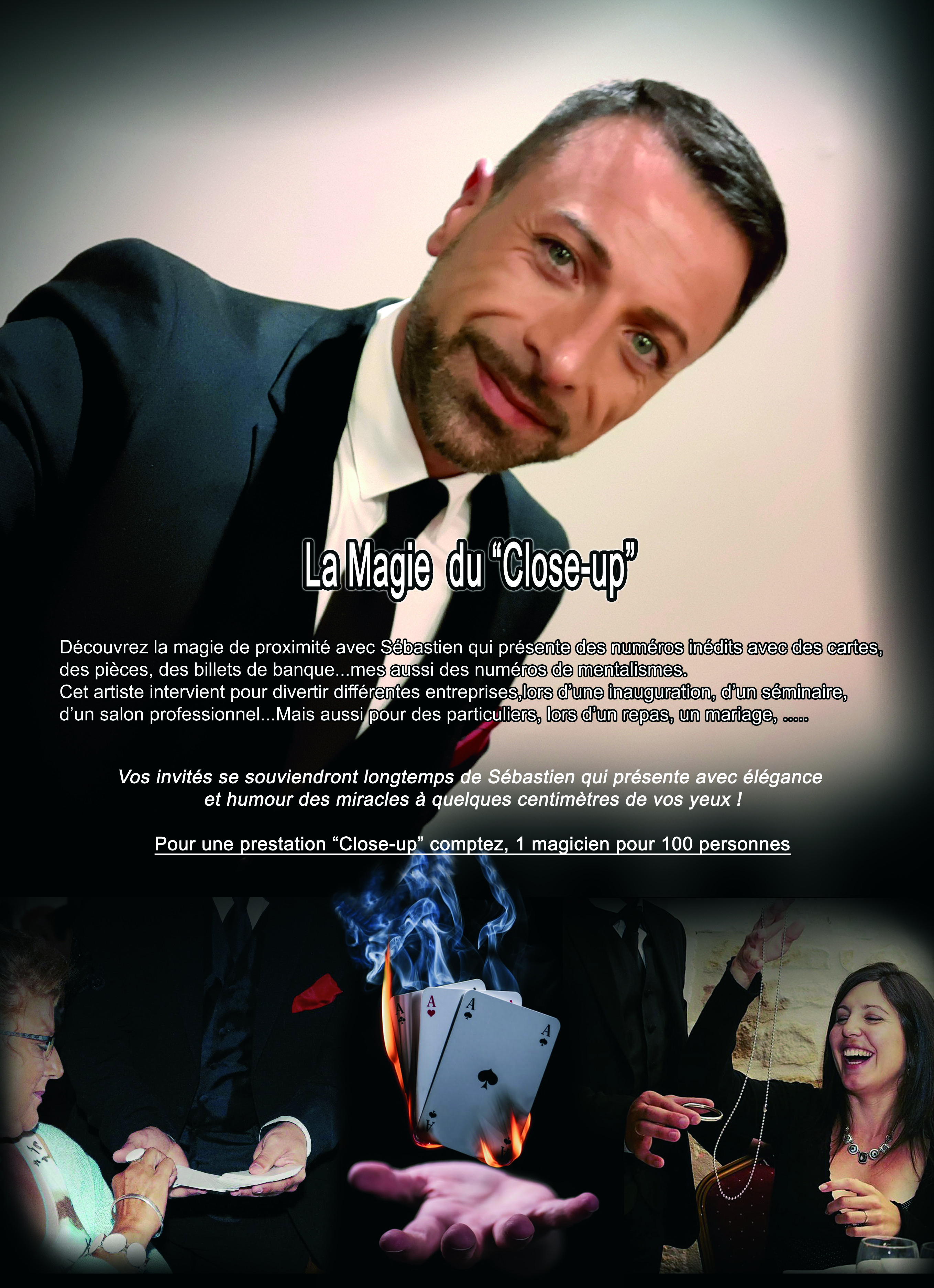 Magicien pour l'animation d'un mariage lors d un cosktail ou un repas