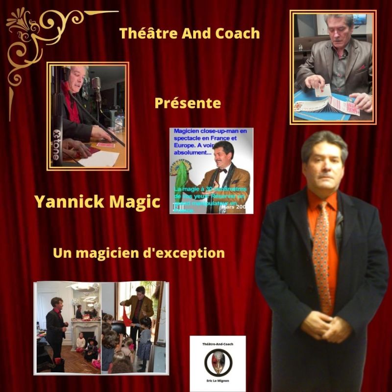 Réservez votre magicien close-up-man international tous les jours de l'année, principalement en France.