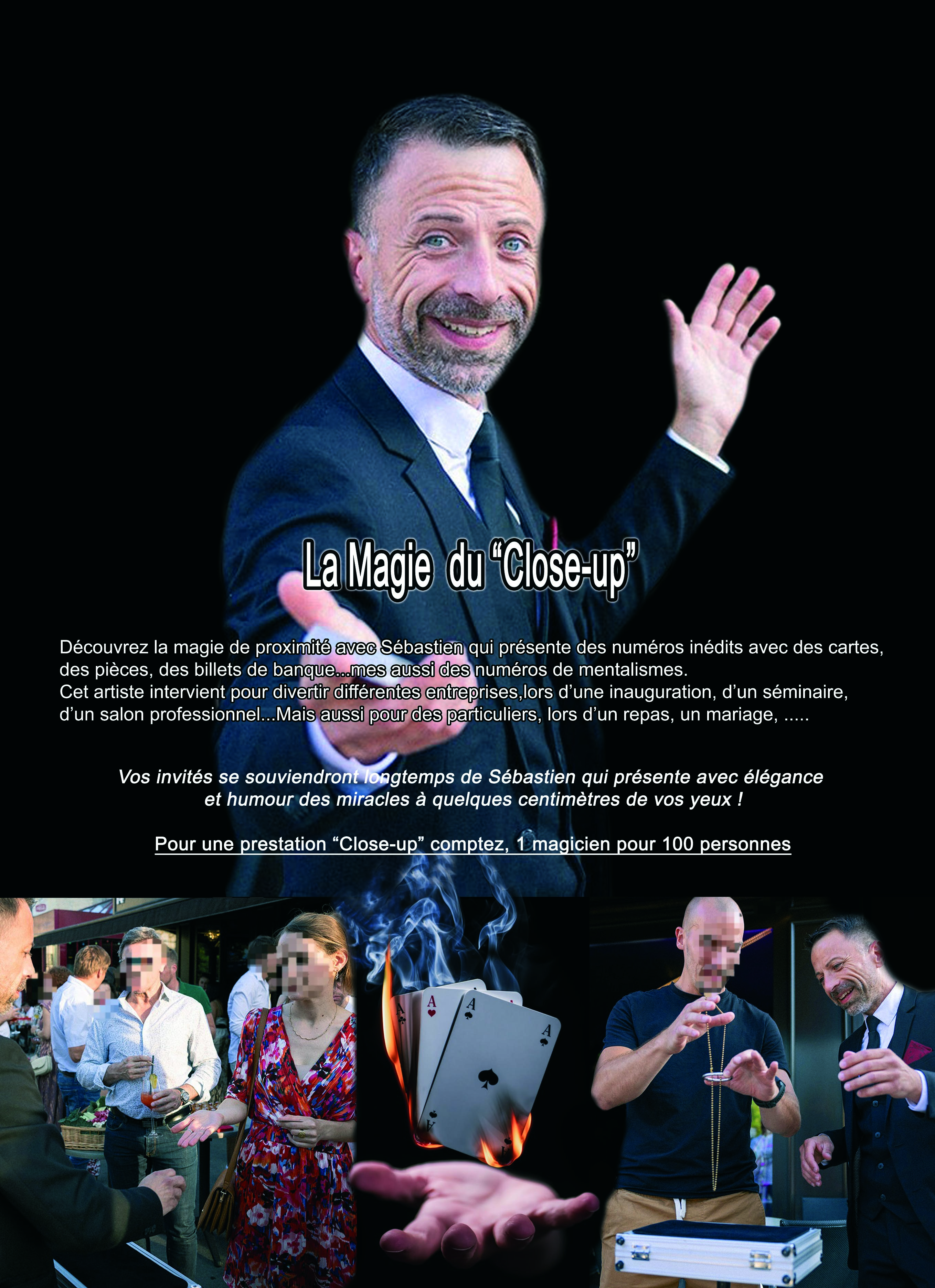 Magicien pour l'animation d'un mariage lors d un cosktail ou un repas