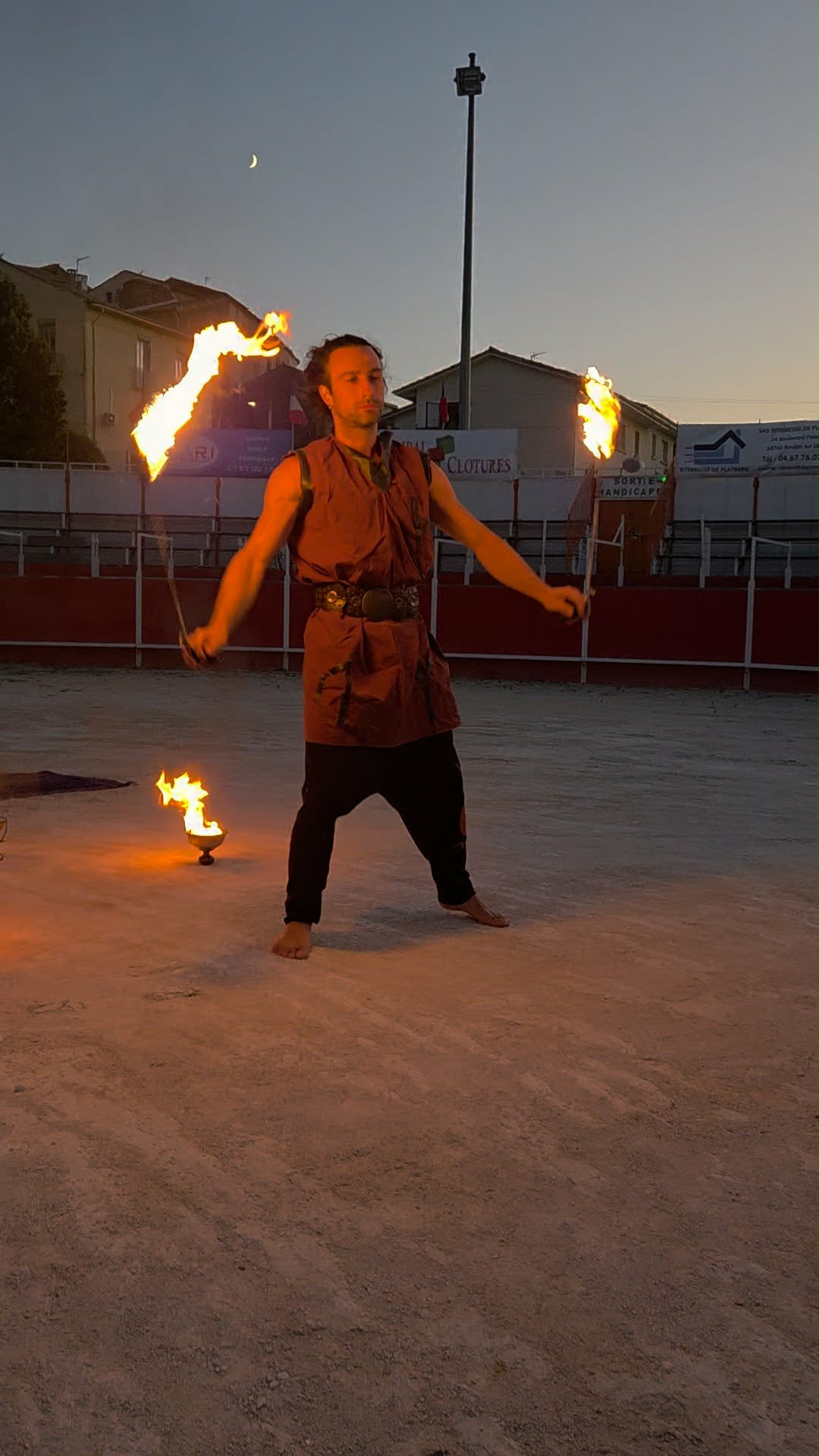 Jongleur de Feu et Led